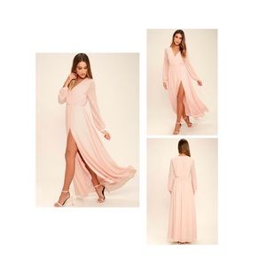 Lulu’s Blush Pink Maxi Dress